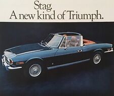 2 pages: Magazine ads for 1971, 1972 TRIUMPH STAG picture