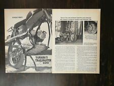 Vintage 1968 Yamaha Trailmaster 100 Motorcycle Original 2-Page Article picture