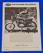 1968 JAWA CALIFORNIAN VINTAGE MOTORCYCLE ORIGINAL PRINT AD  350cc picture