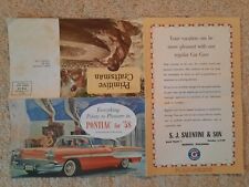 Vintage 1958 Pontiac Mailing Advertisements Native American Theme picture