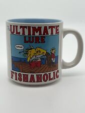 Vintage Papel Fishing Fishaholic The Ultimate Lure Funny 😂 Coffee Tea Cup Mug picture
