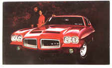 1974 PONTIAC GTO OPTION dealer promotional advertising postcard picture