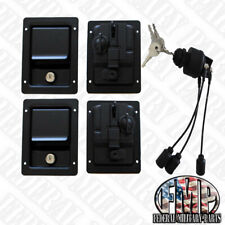 SECURITY KIT BLACK Locking Door Handles & Keyed Ignition Switch fits HUMVEE M998 picture
