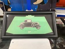 Vintage 1931 CHEVROLET Passenger Car Framed Countertop Display Sign Old Original picture