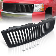 Front Upper Bumper Hood Fence Vertical Style Grille Badgeless Grill ABS Cover Bl picture