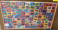 ROCK STAR Concert Cards 1985  UNCUT SHEET  108 card SET -  ACDC OZZY STONES WHAM picture