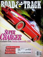 VINTAGE SUPER CHARGER - ROAD & TRACK MAGAZINE, VOLUME 43, NUMBER 3 NOV 1991 picture
