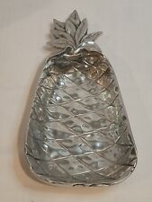 Heavy Cast X Large Aluminum Pineapple Welcome Serving Dish 17.5
