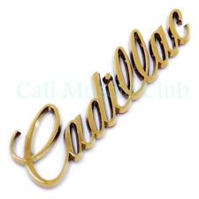 Fleetwood Deville Seville Eldorado Emblem Nameplate Badge Gold Trunk picture
