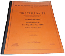 MAY 1968 NEW HAVEN RAILROAD SYSTEM EMPLOYEE TIMETABLE #25 LAST ISSUE picture