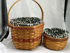 Longaberger Christmas Collection 1997 2000 Edition Snowflake Basket Combo picture