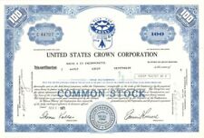 United States Crown Corp. - 1971-1974 dated Stock Certificate - Maybe Related to picture