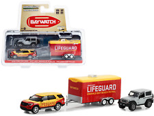 2016 Ford Explorer Bay Beach Patrol Lifeguard 2013 Jeep 1/64 Diecast Model Cars picture