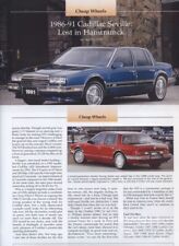 1986 1987 1988 1989 1990 1991 CADILLAC SEVILLE 3 pg REVIEW picture