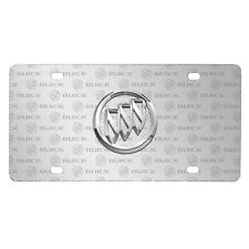 Buick 3D Logo on Logo Pattern Brushed Aluminum License Plate picture