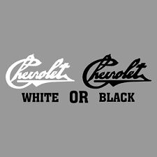 Chevrolet Vintage 1912  Historic Redrawn White or Black Emblem Sticker Decal picture