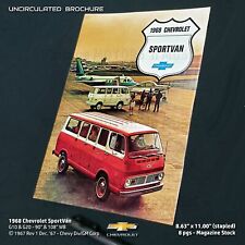 UNCIRCULATED OEM Vintage 1968 Chevrolet SportVan 8 Pg Brochure #D-49476 R-1 picture
