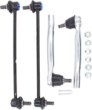 Front Left Right Suspension Stabilizer Sway Bar End Links and Outer Tie Rod Ends picture
