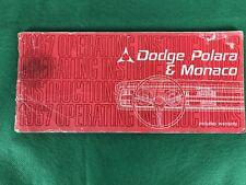 OEM 1967 Dodge Polara & Monaco Owners Operators Manual 67, Original picture