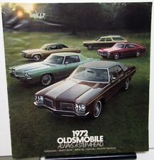 1972 Oldsmobile Dealer Color Sales Brochure Toronado 98 88 Cutlass Wagon 442 picture