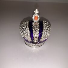 QIFU Hand Painted Silver Crown Style Trinket Box with Crown 2 Silver-Purple picture