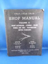  CHRYSLER DODGE PLYMOUTH DE SOTO SHOP MANUAL VOLUME III 1957-58-59 CAR TRUCK picture