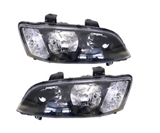 Headlights Pair Black For Holden Commodore Ve 2010-2013 picture