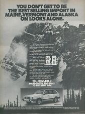 1981 Subaru 4WD Wagon Popular Maine Vermont Alaska Mountains Vtg Print Ad SI5 picture
