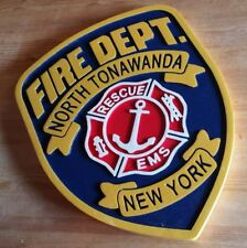 Fire Department North Tonawanda 3D routed plaque wood patch sign award Custom  picture