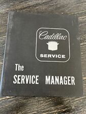 Rare Vintage Cadillac Service The Service Manager Binder Black  picture