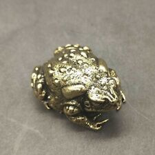 Antique Bronze Sculpture Solid Brass Toad Small Ornament frog figurine tea pet  picture