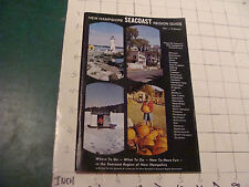 Vintage Booklet: New Hampshire SEACOAST Region Guide 1971-72; 66pgs picture