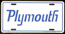PLYMOUTH AUTO METAL NOVELTY LICENSE PLATE CAR TAG EMBOSSED NUMBER #2140 picture