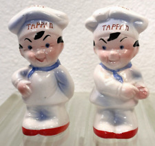 Tappan Chefs Salt And Pepper Shaker Set Made in Japan w/ Stoppers Vintage 50’s picture