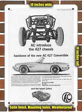 Metal Sign - 1966 AC 427 Convertible and Cobra- 10x14 inches picture