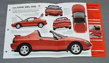 1992-1998 HONDA CIVIC DEL SOL (1995) Car SPEC SHEET BROCHURE PHOTO BOOKLET picture