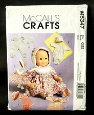 MCCALL'S CRAFTS - M5347 BABY DOLL CLOTHES - FITS DOLLS: 11