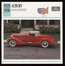 1935 1936 Auburn 851 / 852 Speedster  Classic Cars Card picture
