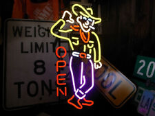 Las Vegas Cowboy Open Neon Sign Home Bar Pub Club Restaurant Wall Decor 19x12 picture