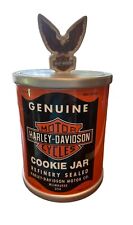New Harley Davidson Oil Can Cookie Jar Mint in Box picture