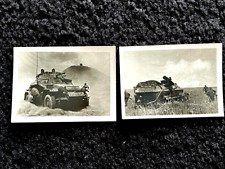 WW2  GERMAN PHOTOGRAPHS OF MILITARY VIHICLES IN ACTION. SER. N 13/06, 13/9. ORIG picture
