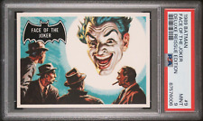 Face Of The Joker 1966 Topps Batman #9 1989 Deluxe Reissue PSA 9 MINT POP 3 picture