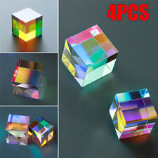 4PC Optical Glass X-cube Dichroic Cube Prism RGB Combiner splitter Home Decor US picture