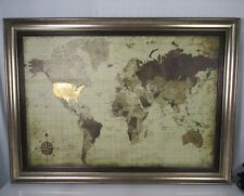 Home Accents Framed Map 25x35 picture