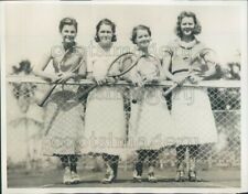 1932 Press Photo 1930s Women Tennis Players Manley Walls MacDonald Nickolson picture