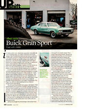 1968-1972 BUICK GRAN SPORT ~ NICE 2-PAGE COLLECTIBLE CLASSIC ARTICLE / AD picture