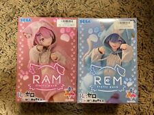 Re Zero Starting Life in Another World Figure Rem Ram Set  Fluffy Pack Luminasta picture