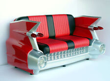 Red Car Sofa - 59 Cadillac Car Sofa - Cadi Car Couch - Car Loveseat picture