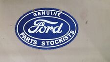 GENUINE FORD PARTS PORCELAIN ENAMEL SIGN 36X24 INCHES DOUBLE SIDED picture