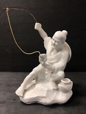 Chinese Craftsmen White Porcelain, Fisherman Made in TAIWAN R. O. C.  picture